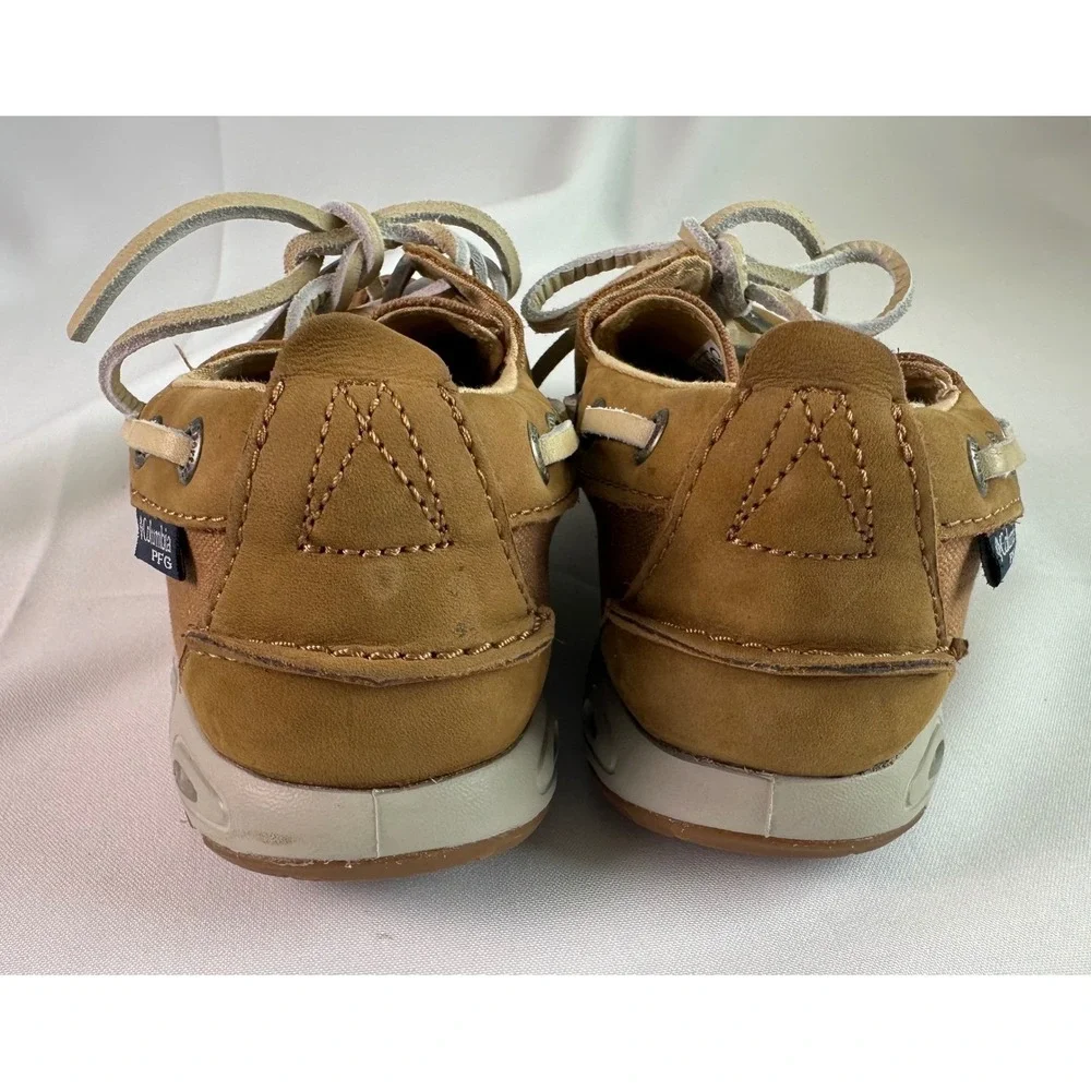 Columbia PFG Brown Boat Shoes Slip On Loafers Fishing Casual Comfort Mens Size 7